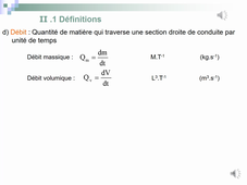 Dynamique des fluides parfaits - diapo 4