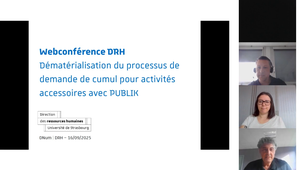 Webconférence DRH : Dématérialisation du processus cumul d'activités accessoires du 16/09/2025