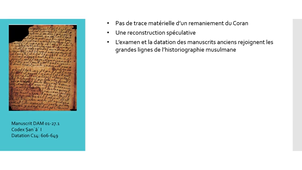 VIDEO 5 - Langue, grammaire et outils rhétoriques dans le Coran