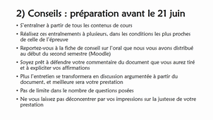 Vidéos conseils de préparation aux oraux d'admissibilité de SHS