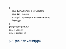 Cours PHP : syntaxe du langage