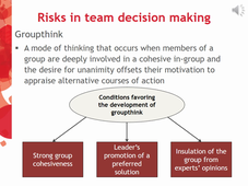 OB online_5.3_Risks in group decision making