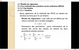 Chapitre 3 § 3.1.2.1 Méthode moindres carrés