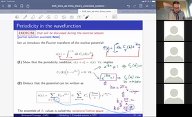 M1 Modelling 2 course: Exercise on Bloch's theorem