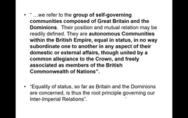 from imperial federation to the statute of Westminster