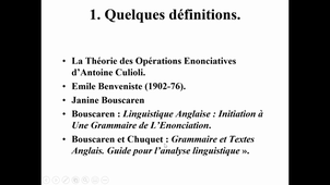 HIGGS LING 1.1 Intro et types de discours capsule 1 : introduction