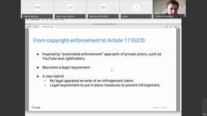 T. McKenney :  AI and copyright enforcement 1/2