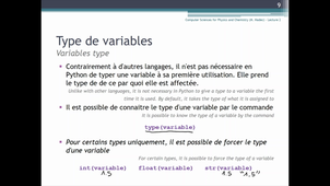 UFAZ L3 - Computer Sciences for Physiscs and Chemistry - Basics on Python