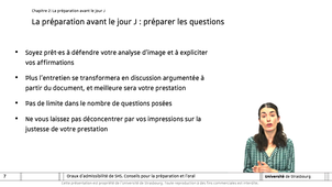 Vidéo de conseils pour la préparation aux oraux d'admission de L1SPS