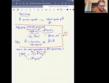Quantum Mechanics course (M1) -- Inner product and hermiticity