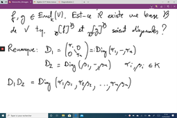 Co-diagonalisation