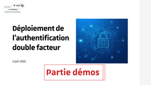 Webinaire MFA du 2 juin 2026 : Démonstration d'activation, d'utilisation et de révocation des 4 seconds facteurs principaux