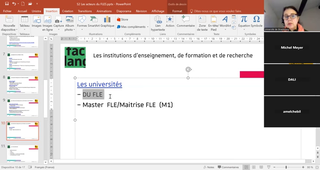 S2 Les métiers du FLES cours du 26 septembre