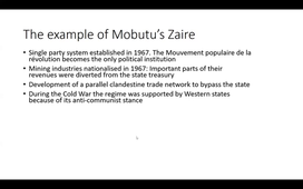 The postcolonial state in Subsaharan Africa