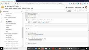 UFAZ L3 - Computer Sciences for Physiscs and Chemistry - Data structures