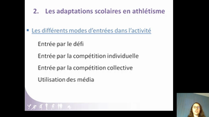 L1-L2 option athlétisme - L'athlétisme scolaire - LC