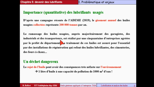 module TAM - Lubrification et analyse d'huile - chapitre 5- Devenir des lubrifiants