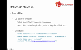 HTML Balises de structure