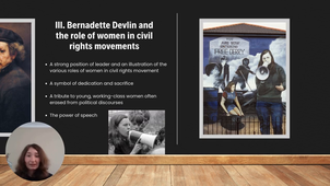 Picture Commentary  The Bogside Artists, ‘Bernadette Devlin mural , Derry, Rossville Street, 1998.mp4