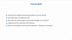 Basics of image processing / Fondamentaux du traitement d'images