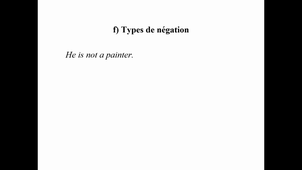 HIGGS LING 5.11 Types de négation