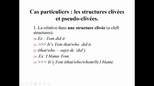 HIGGS LING 3.4 les structures clivées