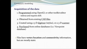 WINTER SCHOOL 2021: Geometric Modeling and Virtual Reality (part2)