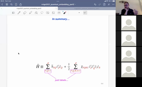 Quantum embedding in electronic structure theory -- RCTGE lecture (video 4)