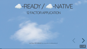 ☁️-Ready / ☁️-Native — applications 12 facteurs