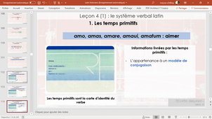 Latin débutant - Leçon 4.1 (les temps primitifs, les modèles de conjugaison, infectum et perfectum)