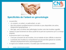 PPA - Clinique - Spécificités liées aux aidants