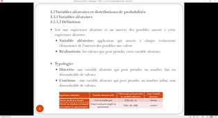 § 3.2 variables aléatoires