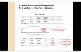 Chapitre 3 § 3.3.3 lecture sorties XLSTAT