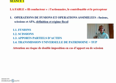 PRESENTATION COURS FUSIONS