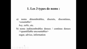 HIGGS LING 5.1 Les 3 types de noms en anglais