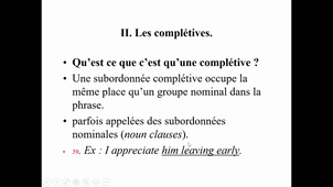 HIGGS LING 3.6 les complétives