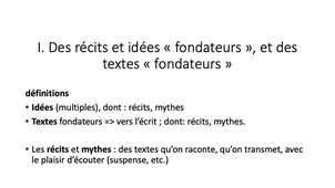 Cultures mythologiques bibliques coraniques Cours 1a