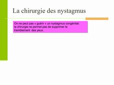 UE 15 Prise en charge du nystagmus congénital (Sylvaine GOTTENKIENE)