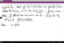 ALGEBRE S3P : Un lemme d'analyse