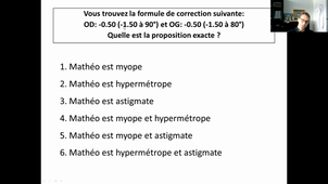 Trouble de la réfraction / Strabisme / Diplopie