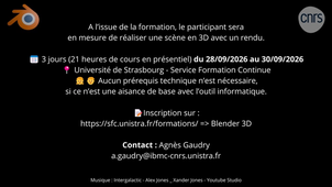 Présentation de la formation Blender 3D - Agnès Gaudry