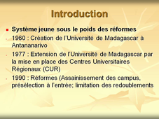 Première étude sur la faisabilité économique d'un projet foad dans une perspective de formation de masse. cas de la première année de gestion à Madagascar.