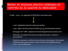 Coopération scientifique en Pharmacie