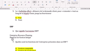 Séance 5: Systèmes d’Information-ERP-KPI (Partie 2 : Cours et corrigé)