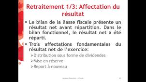 Analyse financière - Retraitement bilan fonctionnel - Affectation du résultat