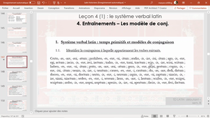 LATIN débutant - Leçon 4.1. correction des exercices p.14