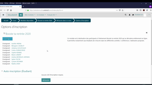 S'inscrire aux ateliers Booste ta rentrée