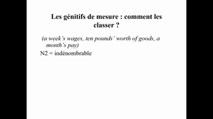 HIGGS LING 6.7 les génitifs de mesure