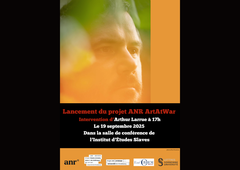 Conférence d'Arthur Larrue pour le lancement du projet ANR ArtAtWar_19 septembre 2025