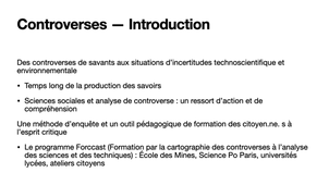 Études de controverses 2